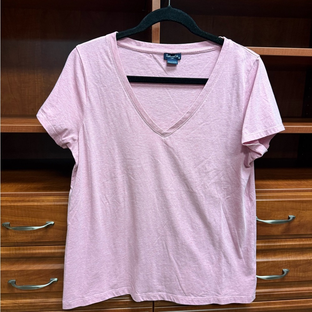 Like New Splendid Light Pink Vneck Tshirt